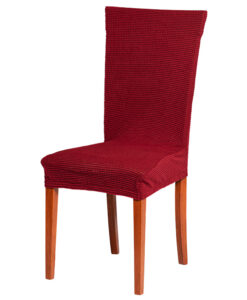 Potah na židli manšestr vínový  - Natahovací elastický potah