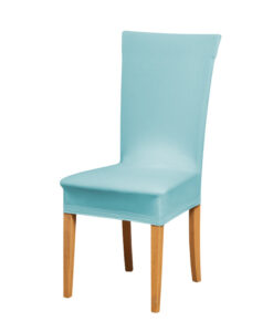 Potah na židli světle modrý  - Natahovací elastický potah