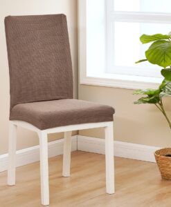 Napínací voděodolný potah na židli Magic clean hnědá